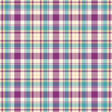 Tartan ya da ekose renkli desen. Vektör illüstrasyonu.