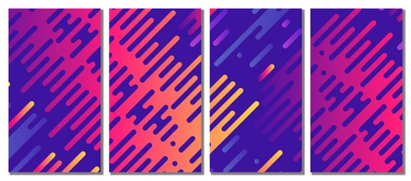Abstract Colorful Template Set Background Vector Illustration — Stockvektor