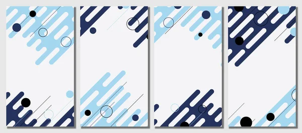 Abstract Modern Template Set Background Vector Illustration — 图库矢量图片