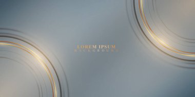 Lüks, yuvarlak şablon afiş arka planı. Vektör illüstrasyonu.