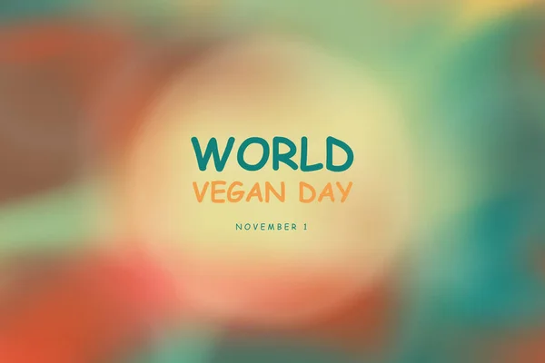 Pozadí Světového Dne Veganů Obrázek Návrhu Vektoru — Stockový vektor
