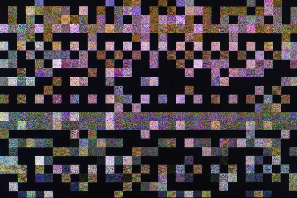 Glitches Interference Failures Digital Computer Monitor — Stock Fotó