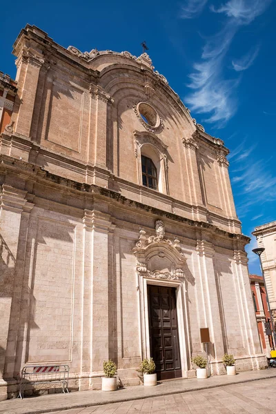 Igreja San Francesco Centro Histórico Monopoli Puglia Itália — Fotografia de Stock