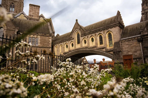 Detail Connecting Bridge Cathedral Christ Church Center Dublin Ireland — Stock fotografie