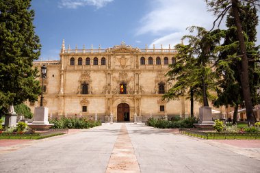 Facade of the building of the College of Saint Ildefonso, seat of the University of Alcala de Henares