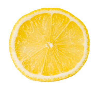 Beyaz arka plan üzerinde izole sarı taze limon.