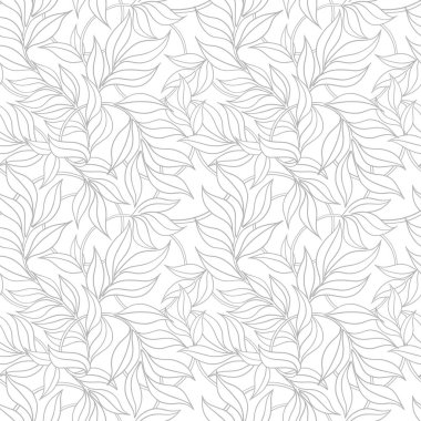 Birbirine dolanmış dalların, yaprakların kusursuz deseni. Düğün davetiyeleri için resim, ambalaj kağıdı.