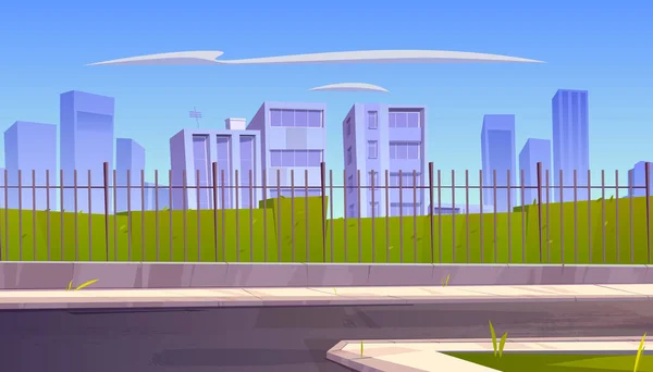 Ciudad skyline, vista urbana fondo, paisaje urbano — Vector de stock