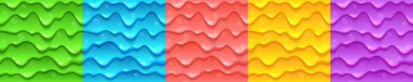 Texturas de gotas coloridas de lodo líquido — Vetor de Stock