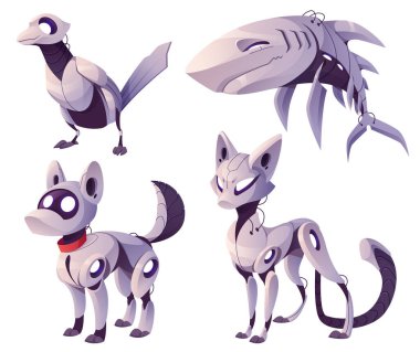 Mekanik hayvanlar, köpek, kedi, köpekbalığı, kuş robotlar