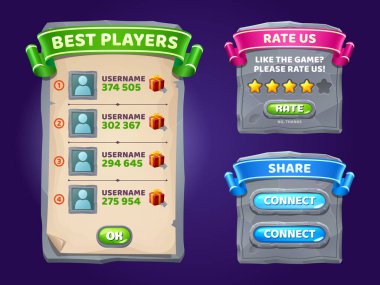 En iyi oyuncular listesine sahip ui arayüz tahtaları