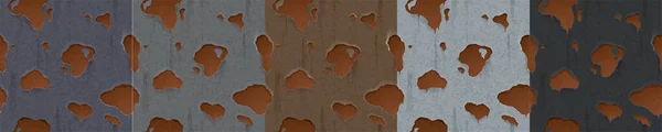 Fond sans couture vectoriel avec des taches rouillées brunes — Image vectorielle