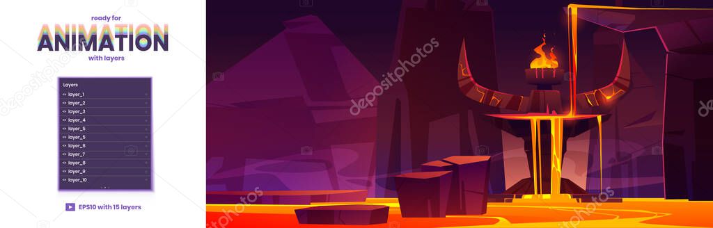 Road to hell parallax background layers for game