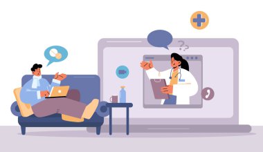 Çevrimiçi tıp, hasta araması internet üzerinden doktor