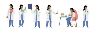 Hastane sağlık personeli, kadın doktor.