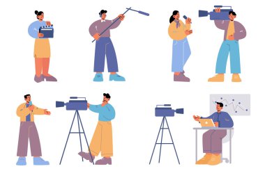 Set tv employees, professional mass media workers
