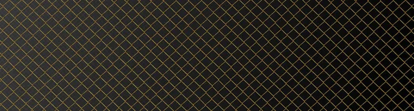 Golden Metal Fence Mesh Pattern Brass Wire Grid Isolated Dark — Image vectorielle