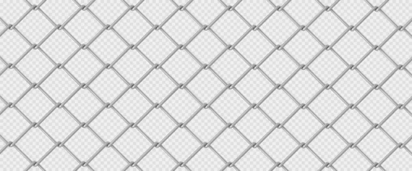Metal Fence Mesh Pattern Steel Wire Grid Isolated Transparent Background — стоковый вектор