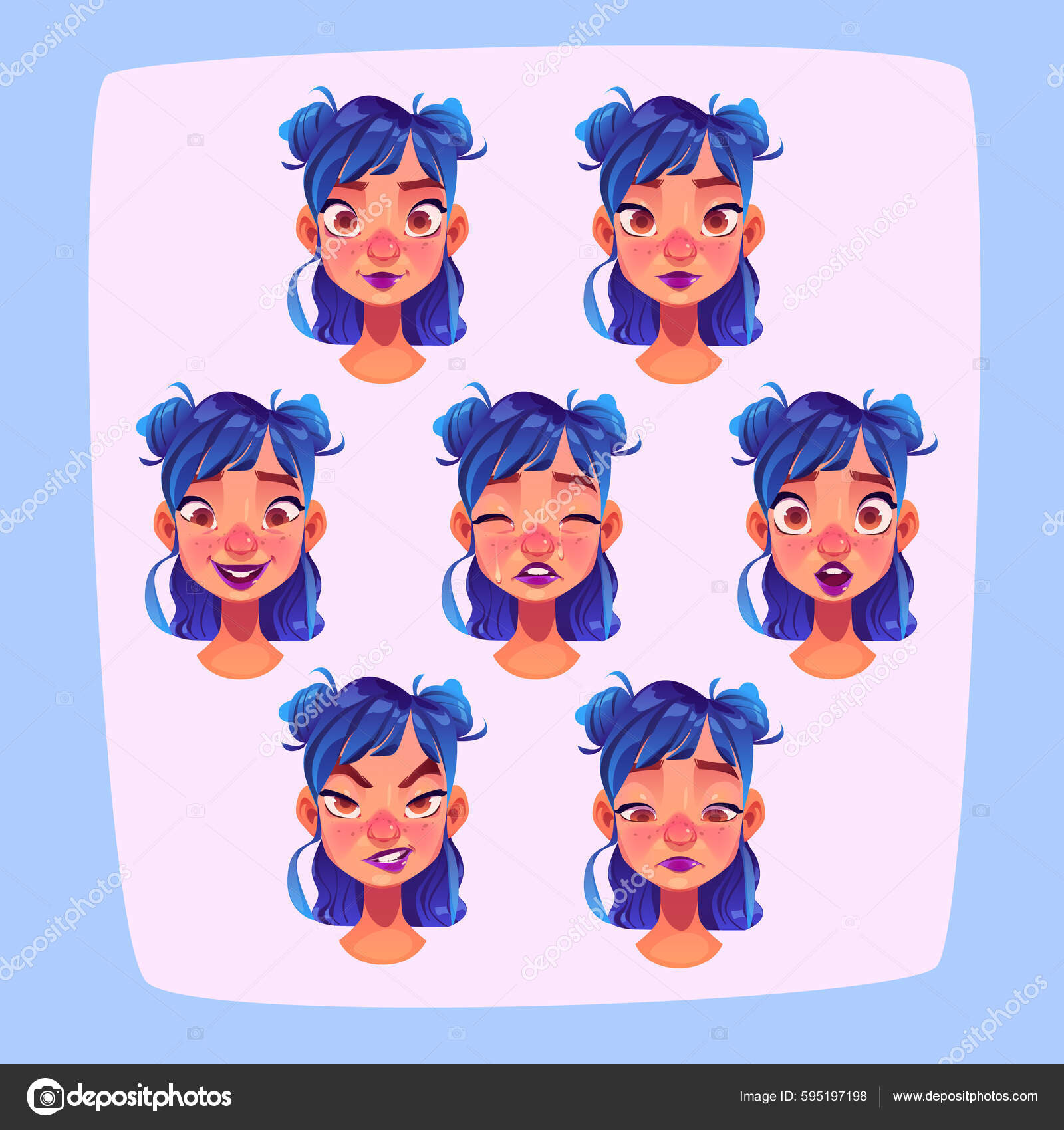 face expressions clipart free