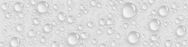 Pure Water Drops Transparent Background Condensation Fog Steam Shower Wet — ストックベクタ