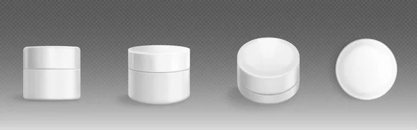 Pot Crème Emballage Cosmétique Pour Les Soins Visage Peau Lotion — Image vectorielle