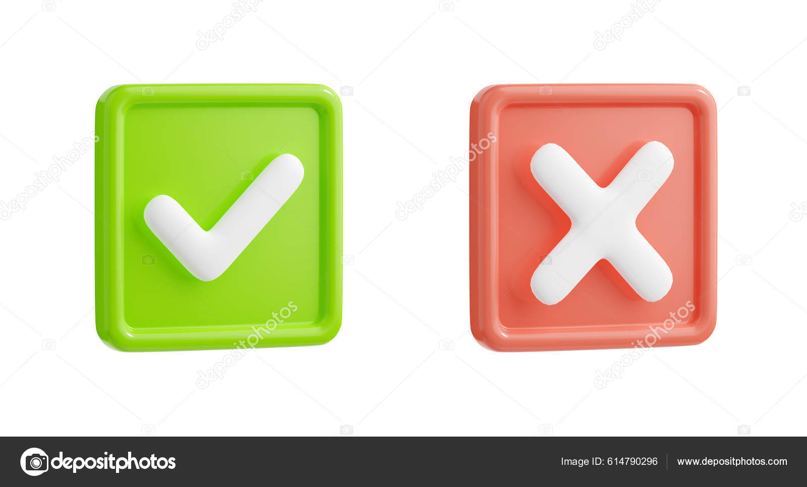 Like or correct symbol, Confirmed or approved button, Check mark