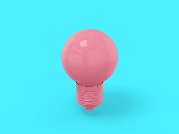 Pink One Color Lamp Blue Flat Background Minimalistic Design Object — Foto Stock