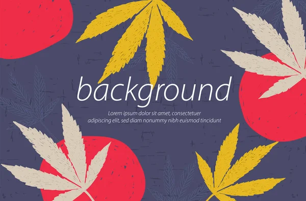 mor arkaplan desenli kenevir sarı renkli duvar kağıdı sanat tasarımı çizimi illüstrasyonu 