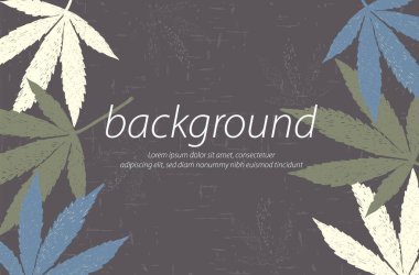 kahverengi arkaplan el yeşil krem mavisi kenevir duvar kağıdı sanat tasarımı illüstrasyonunu çizer 