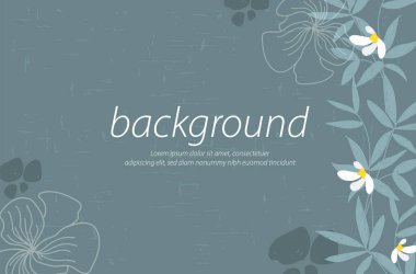 Doğa yaprağı soyut yeşil arkaplan sanat tasarım kompozisyon çizim vektörü