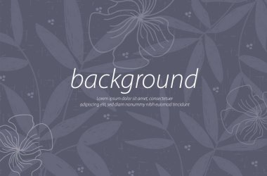  Doğa yaprağı deseni soyut mor arkaplan sanat tasarımı kompozisyon illüstrasyon vektörü