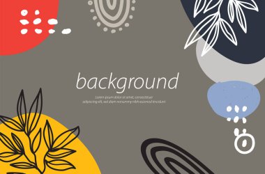 soyut yaprak alanı kahverengi arkaplan ögesi sanat tasarım illüstrasyon vektörü kavramları