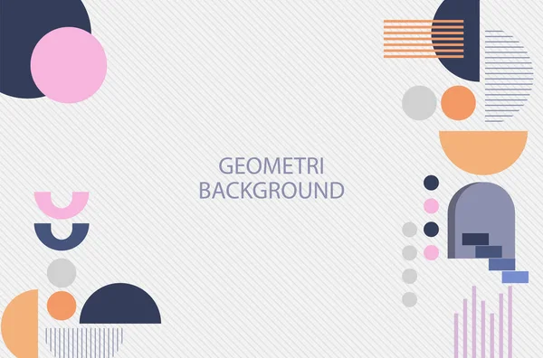 Geometric Element Minimal White Background Concepts Design Illustration Vector — Vetor de Stock