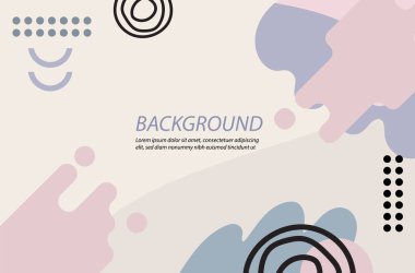 Geometrik şekiller, dokular ve elementlerle modern vektör çizimi. kapak sayfası, web sitesi, arkaplan resmi ve diğer tasarımlar ile birlikte düzenlenebilir ve kullanılabilir..