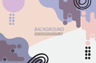 Geometrik şekiller, dokular ve elementlerle modern vektör çizimi. kapak sayfası, web sitesi, arkaplan resmi ve diğer tasarımlar ile birlikte düzenlenebilir ve kullanılabilir..