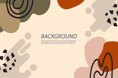  Metin için kopyalama alanı olan düzenlenebilir soyut hikaye şablonları kümesi. Elle boyanmış modern vektör dizisi