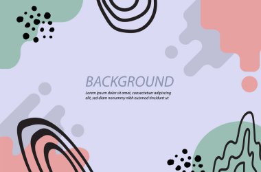 Metin için kopyalama alanı olan düzenlenebilir soyut hikaye şablonları kümesi. Elle boyanmış modern vektör dizisi