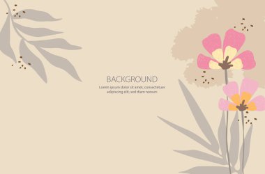 Düzenlenebilir tasarımlar ve posterler için pastel çiçek arkaplanı koleksiyonu,