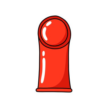 Kadın prezervatif karalama simgesi, vektör illüstrasyonu