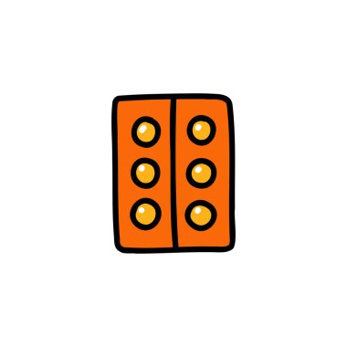 haplar karalama simgesi, vektör illüstrasyonu