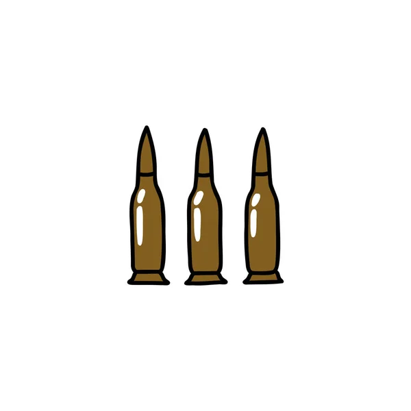 Bullets Doodle Icon Vector Illustration — Stock Vector