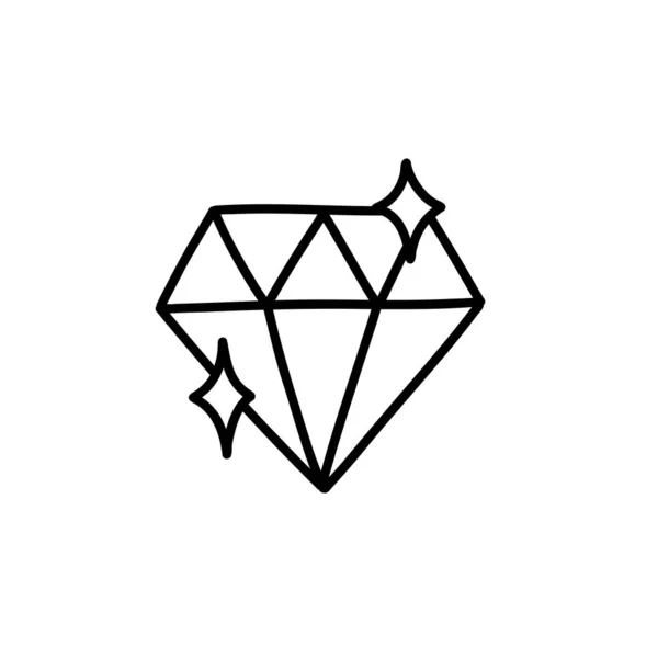 ダイヤモンド アイコンベクトル イラスト — ストックベクタ
