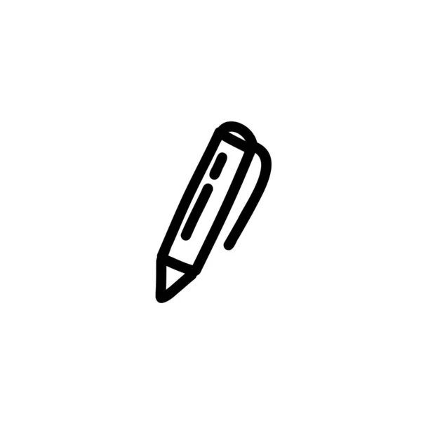 Stift Doodle Symbol Vektorillustration — Stockvektor