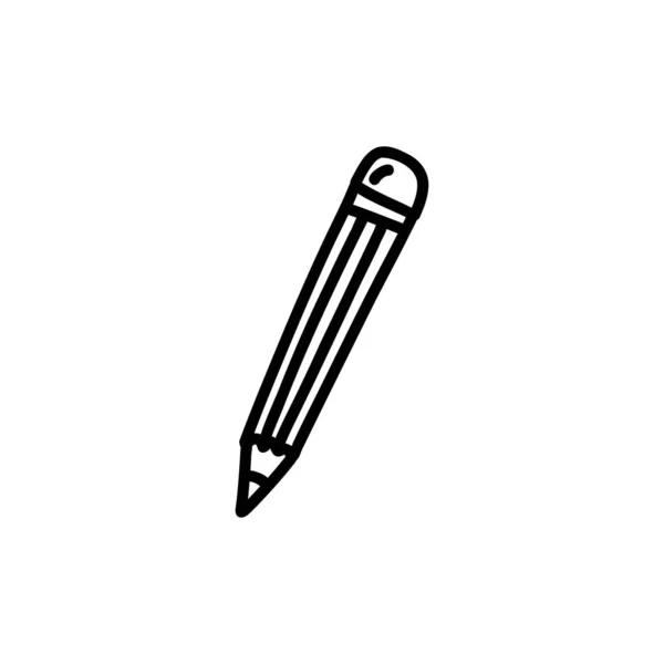 Bleistift Doodle Symbol Vektorillustration — Stockvektor