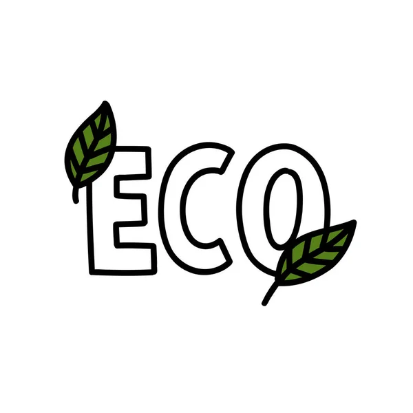 Eco Doodle Icon Vector Illustration — Stock Vector