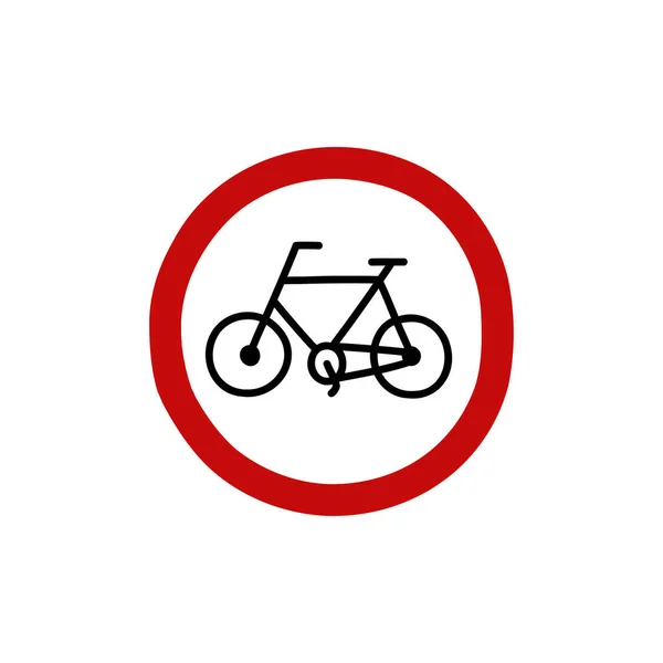 Bicicletas Solo Signo Garabato Icono Vector Ilustración — Archivo Imágenes Vectoriales