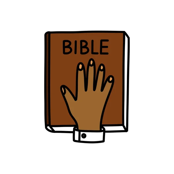 聖書の誓いのドアのアイコンベクトルイラスト — ストックベクタ