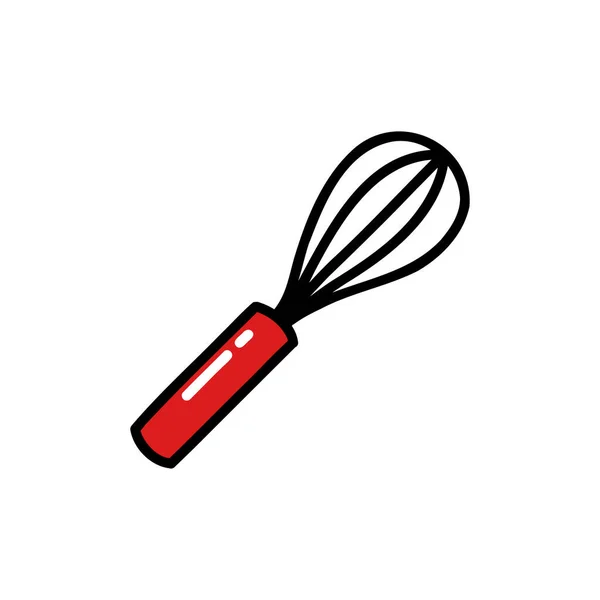 Whisk Doodle Icon Ilustração Vetorial — Vetor de Stock