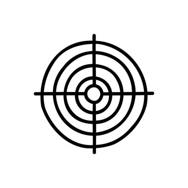 karalama simgesi, vektör illüstrasyonu için hedef