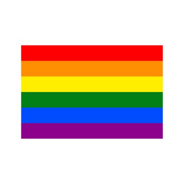 Geleneksel gay gurur karalama ikonu, vektör illüstrasyonu